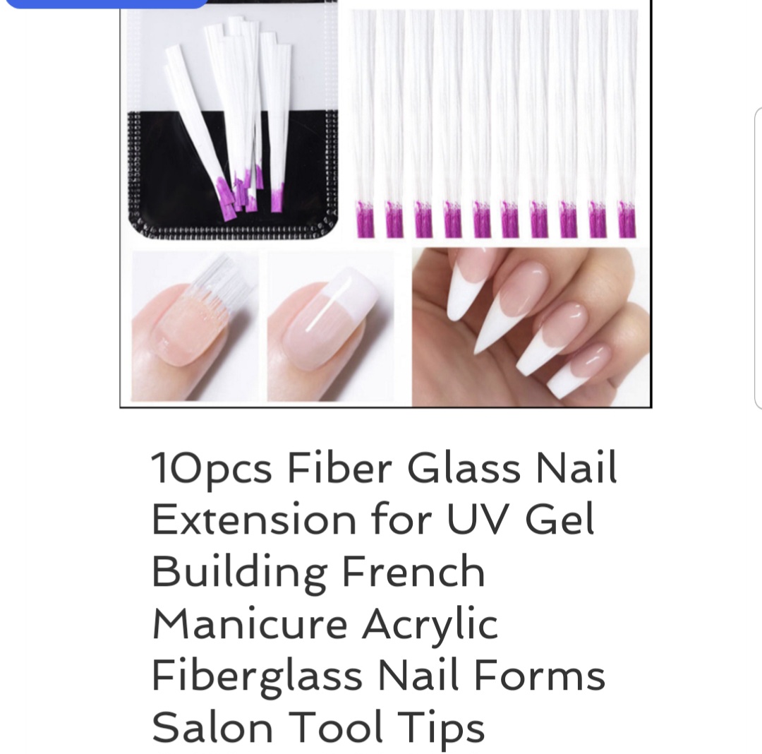 10-Piece Fiberglass Nail Extensions