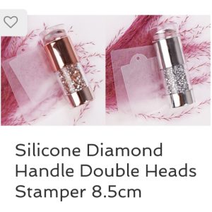 Rose Gold Double-Head Nail Stamper