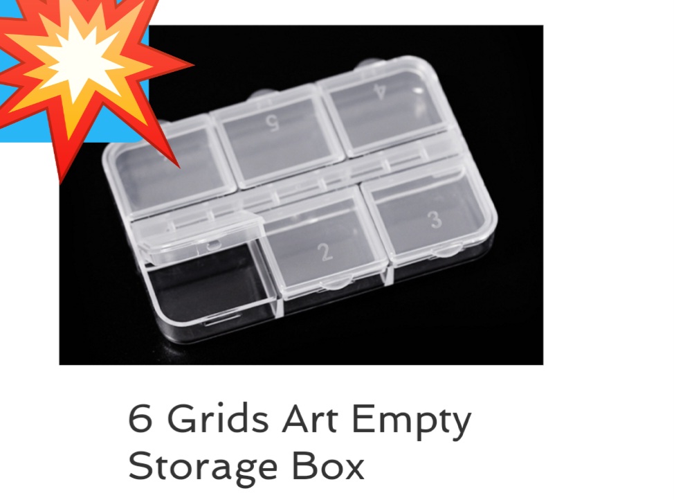 6-Grid Art Empty Storage Box