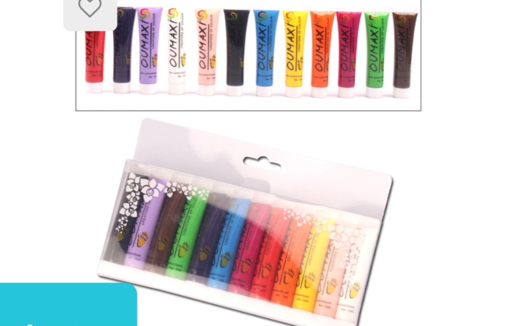 12 Pce Pigment Drawing Paint Set