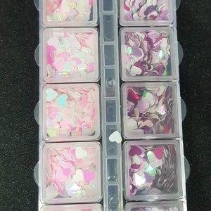 Pink Heart Sequins