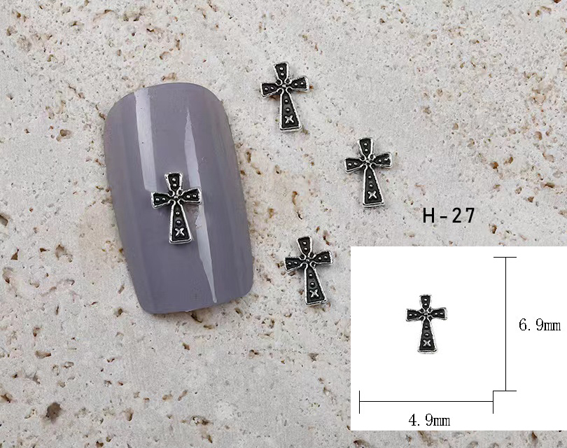 Metal Cross Nail Art - Image 2