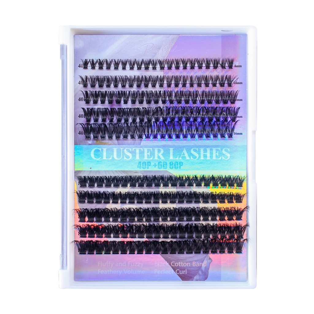 Cluster Lashes 40P+6D 80P