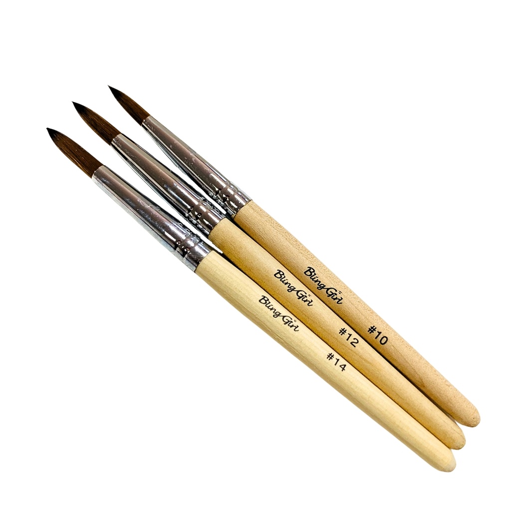 Bling Girl Acrylic Wooden Handle Brush