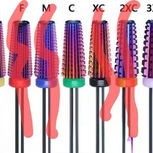 Professional 5 in 1 Nail Drill Bits, 3/32'' Carbide Tungsten Multi-function Nail Drill Bit