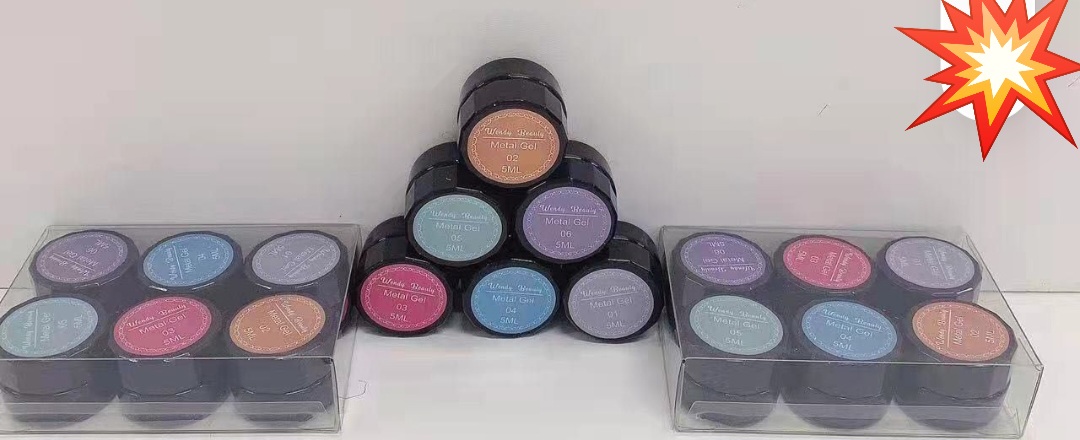6pce Metal Gel