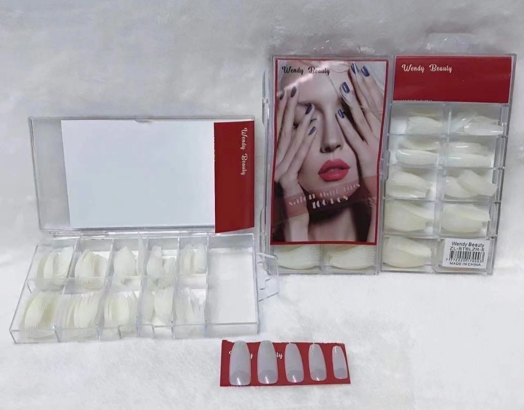 100-piece Coffin Nail Tips