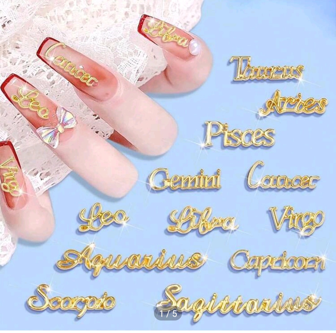 Zodiac Nail Charms