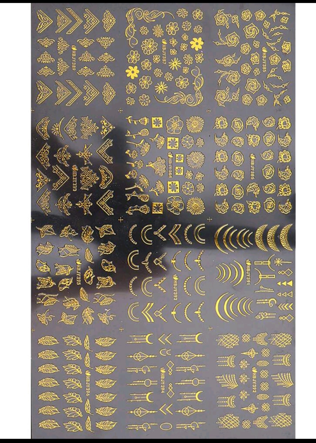 Gold Nail Art Stickers