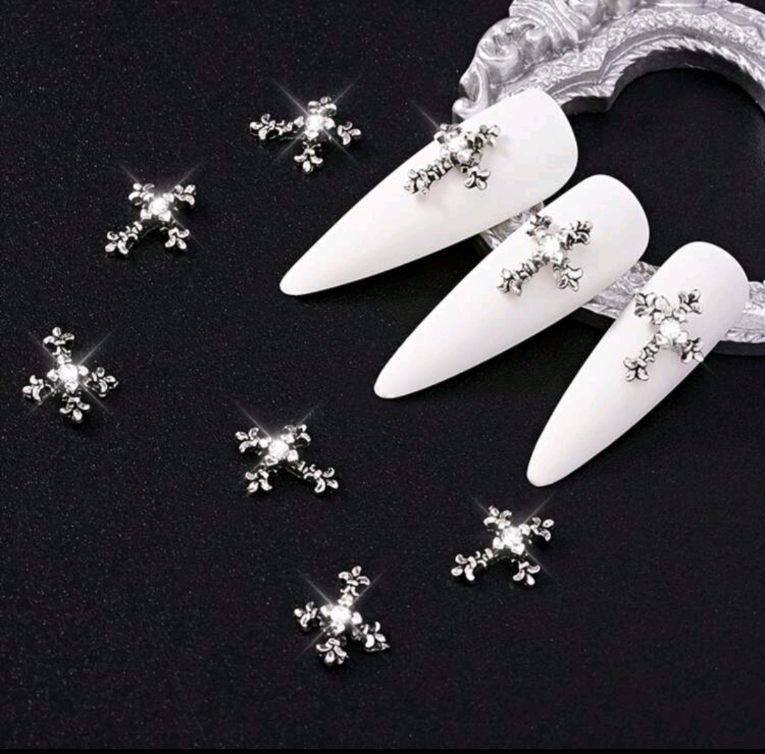 Diamond Cross Nail Art – 2 Pce Set