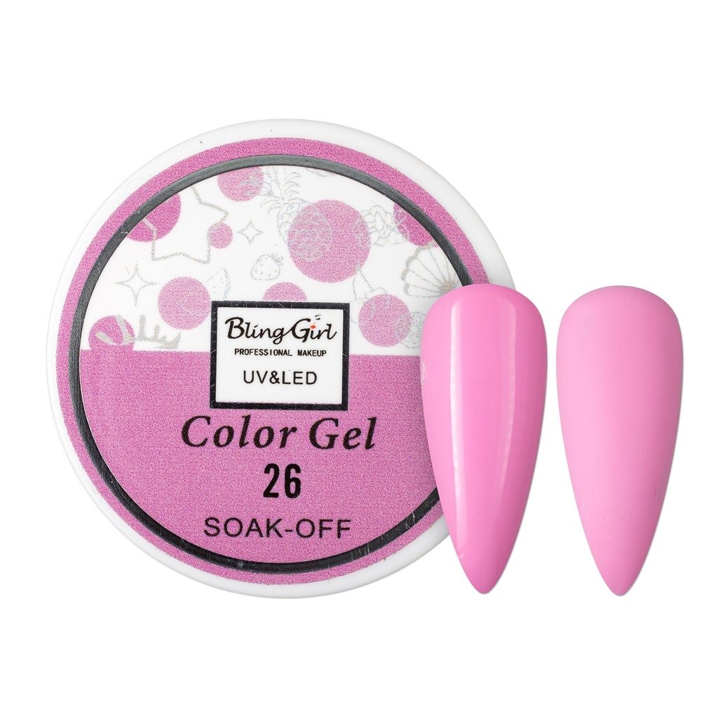 Bling Girl UV & LED 2 IN 1 Colour and Art Gel Soak-Off #026