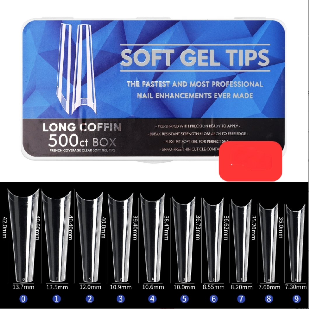 Long coffin tips 550pce