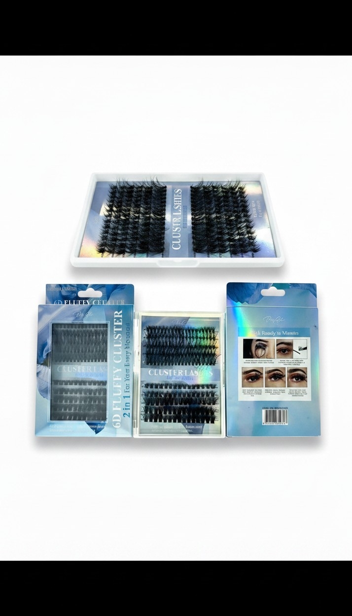6D fluffy cluster lashes