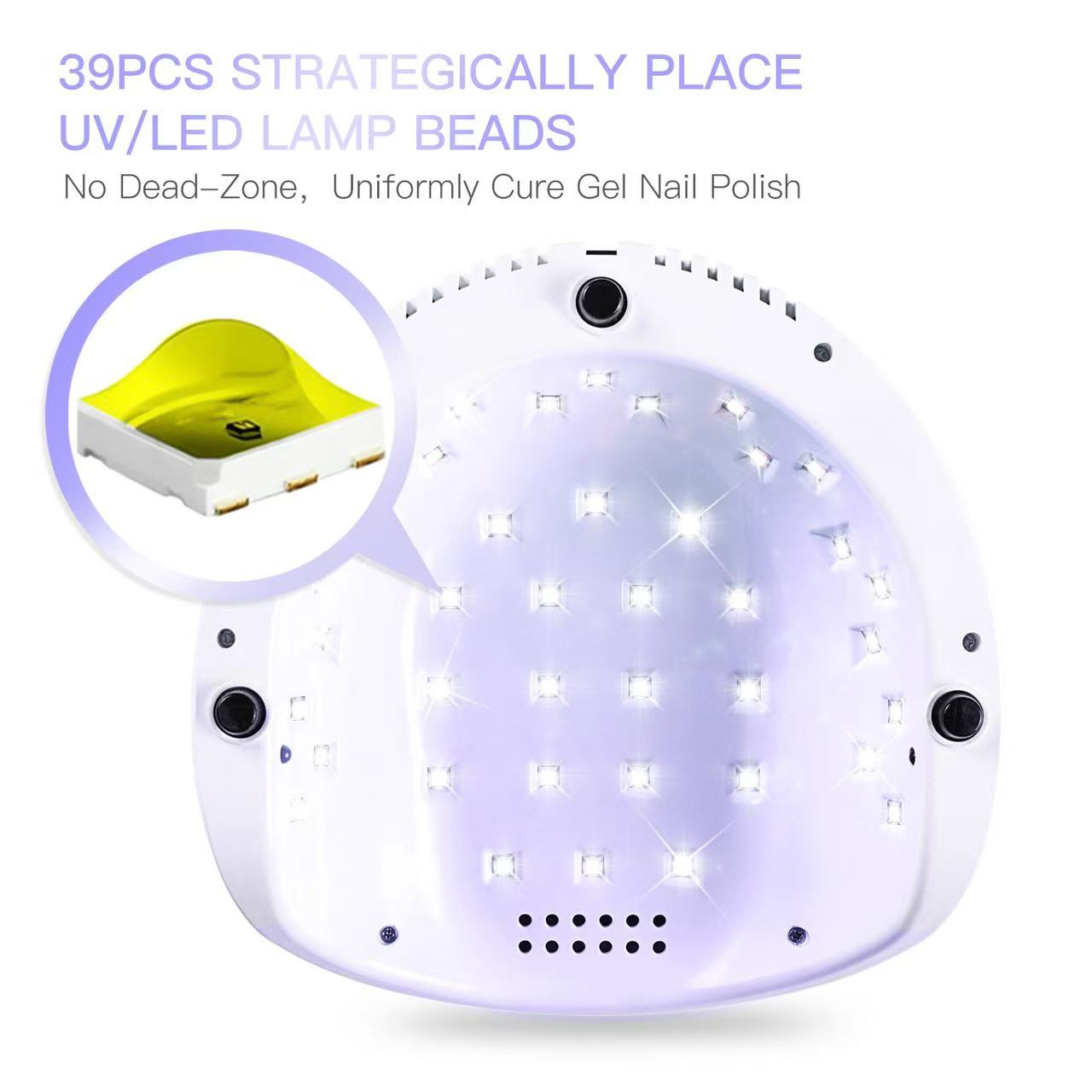 Diamond F6 Professional Gel Polish LED Nail Dryer Lamp 86W ( 39 LED Beads ) - Image 3